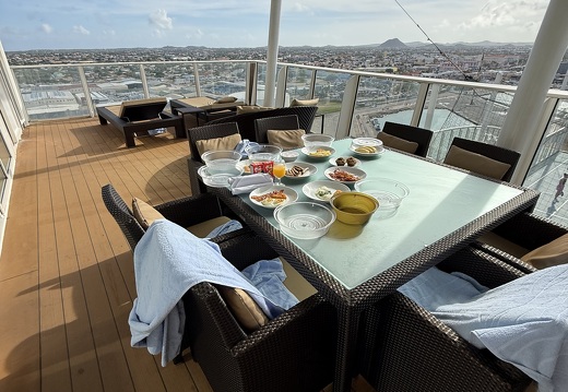Breakfast on the balcony