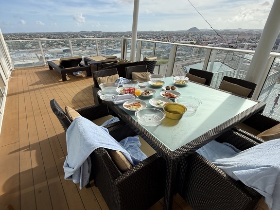 Breakfast on the balcony