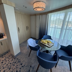 Table Area (constantly replenished with snacks)